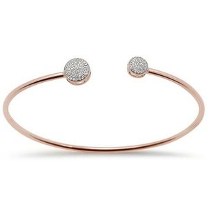 .20ct 14kt rose gold diamond trendy open bangle
